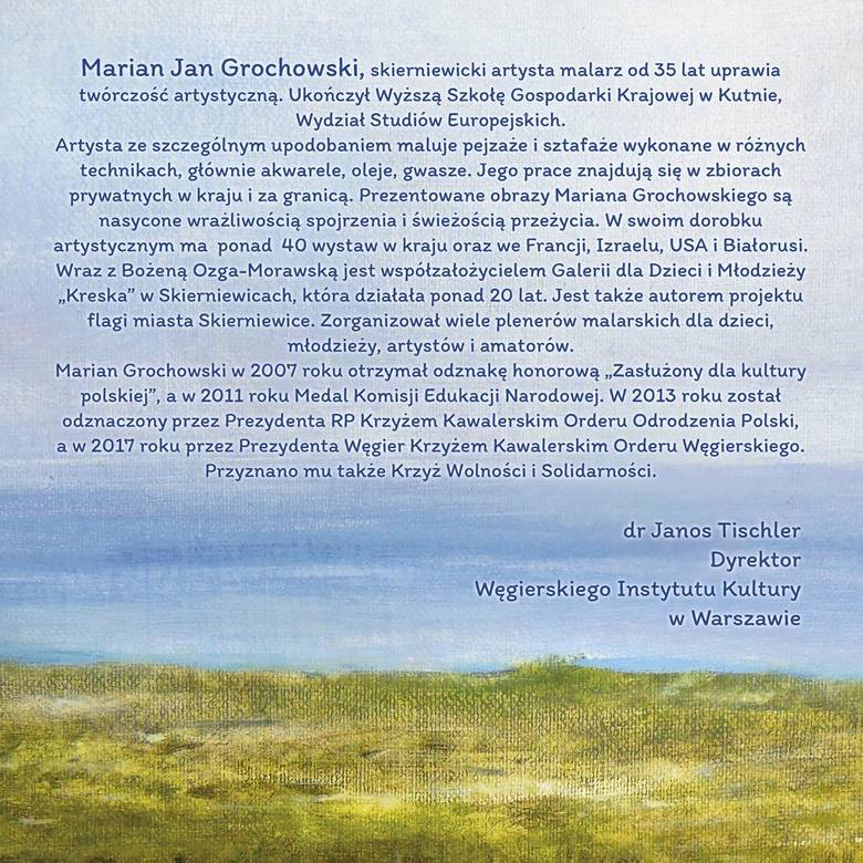 Wernisaż wystawy "Natura w malarstwie Mariana Grochowskiego" w Akademii Twórczości