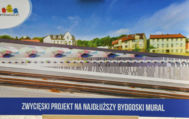 To będzie najdłuższy mural w Bydgoszczy. Prace rozpoczęte - zobacz zdjęcia