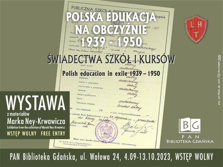 Wrześniowe wystawy w Bibliotece Gdańskiej PAN