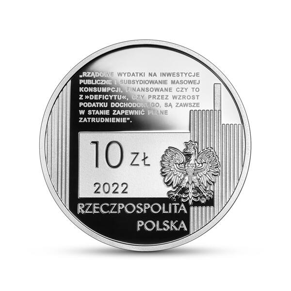 Narodowy Bank Polski wybił 10 000 kolekcjonerskich monet przypominających postać Michała Kaleckiego