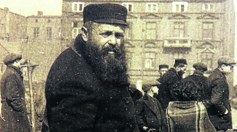 Rok 1926. Żydowski handlarz na Rynku Bałuckim