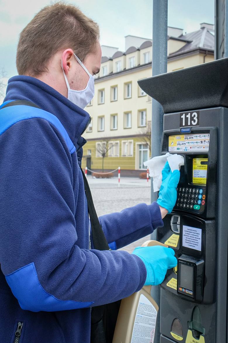 Białystok - dezynfekcja parkomatów. Płatne parkowanie nadal obowiązuje