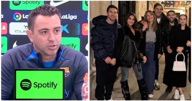 Trener Barcelony, Xavi Hernandez odniósł się do kolecji Lionela Messiego w towarzystwie starszyzny „Blaugrany” z żonami