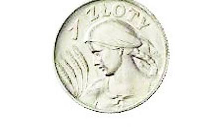 Moneta złotowa z roku 1924, czyli z momentu wprowadzenia złotego do obiegu w II RP przez Władysława Grabskiego.