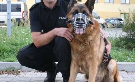 Michał Winogrodzki i owczarek niemiecki Oskar pracują w radomskiej policji.