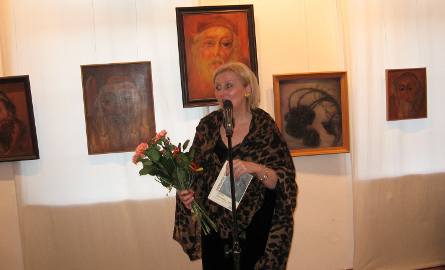 O wystawie mówiła Elżbieta Raczkowska.