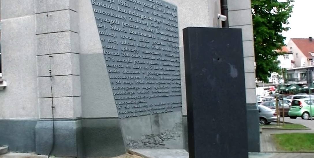 pomnik, obelisk, wydarzenia zielonogórskie