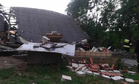 Wichura zniszczyła budynek w Probołowicach w powiecie pińczowskim