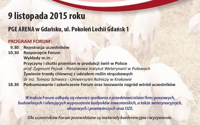 III Pomorskie Forum Trzodziarskie już 9 listopada na stadionie w Gdańsku Letnicy