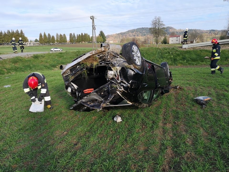 Groźny wypadek na DW 980 między Zakliczynem a Gromnikiem