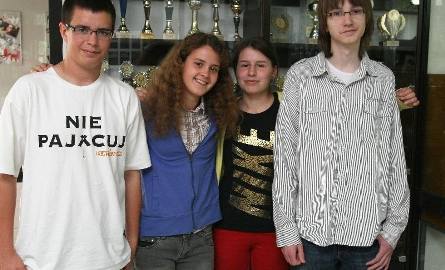 Uczniowie "Sawickiej”, od lewej: Wiktor Sito, Magdalena Misztal, Aleksandra Wróbel i Mateusz Szychowski podzielili się z nami swoimi wrażeniami