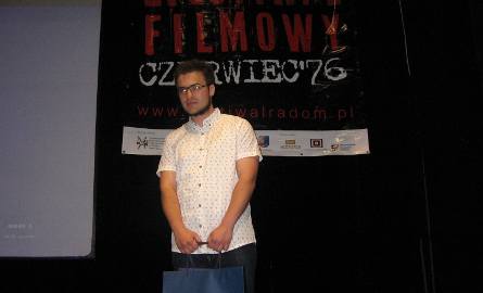 Nagrodę specjalną za film "P-6.Iskra wolności" otrzymał Patryk Patynowski z Radomia.