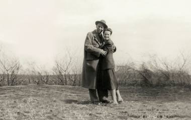 Irena  Kärcher z mężem.