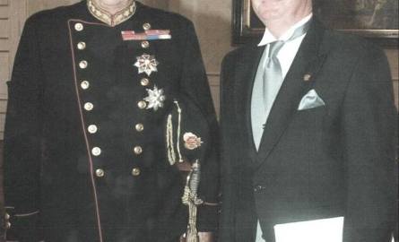 Z królem Norwegii jako ambasador Polski.