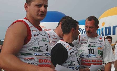 Mistrzowie piły (od lewej): Roman Szala, Jacek Stochniałek, Dietrich Harder.