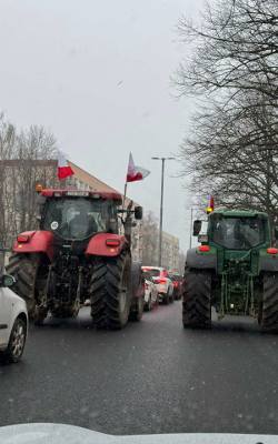 Protest rolników w Koszalinie. 