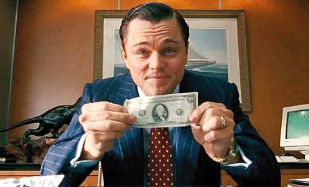 Leonardo DiCaprio w filmie "Wilk z Wall Street"
