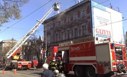 Bydgoszcz. Pożar kamienicy  przy ulicy Gdańskiej [wideo, foto]