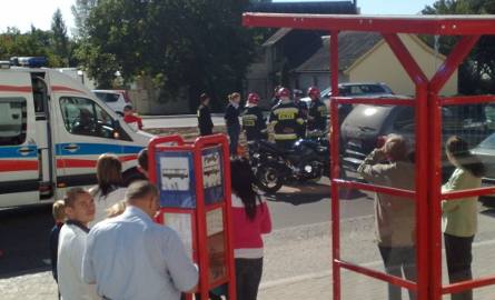 Z ostatniej chwili: Motocykl zderzył się z samochodem na Antoniuku (zdjęcia)