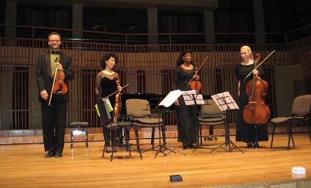 Kwartet smyczkowy Dymitra Szopstakiewicza muzycy zagrali w czwórkę