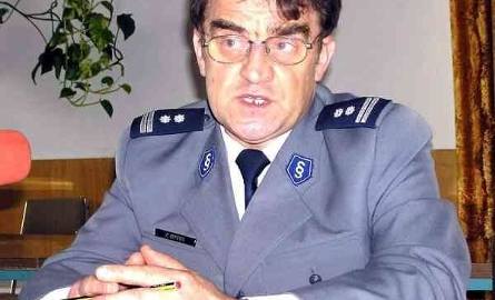Komendant miejski policji Zbigniew Matys.