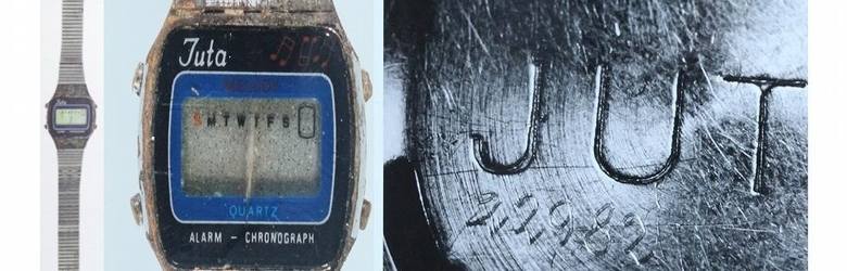 Zegarek marki Juta. Interpol przypuszcza, że ofiara, do której należał pochodziła z Polski