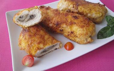 Kotlet de volaille (dewolaj) z piersi kurczaka z grzybami