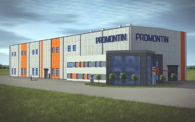 Projekt budynku firmy Promontin.