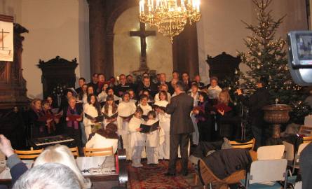 W finale zaśpiewały oba połączone chóry z parafii w Lublinie i Radomiu