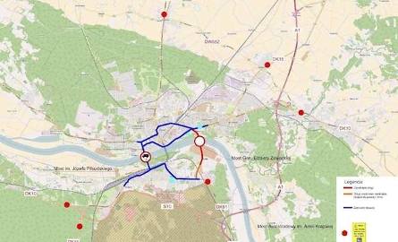 Z powodu zamknięcia mostu w Toruniu kierowcy będą korzystać z objazdów
