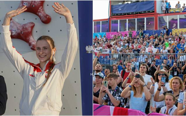 Tak wyglądał złoty wieczór igrzysk w Tarnowie! Natalia Kałucka wprawiła kibiców wspinaczki w euforię. Zobacz zdjęcia