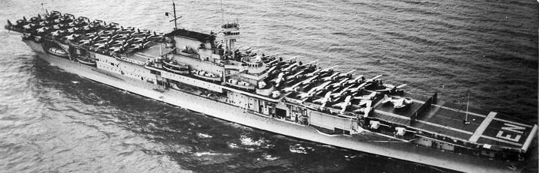 Amerykański lotniskowiec USS „Enterprise”, rok 1939. Gdyby „Habakkuk” kiedykolwiek powstał, byłby 2,5 razy dłuższy niż „Enterprise”.  Lotniskowiec z