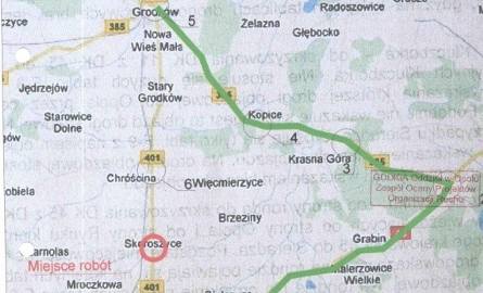 Uwaga kierowcy. Droga wojewódzka w Skoroszycach zamknięta