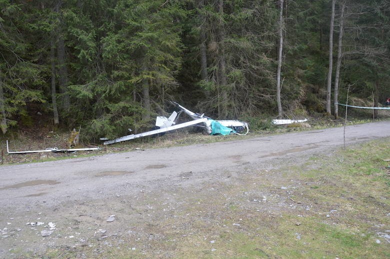Tragiczny wypadek szybowca na Słowacji. Nie żyje pilot