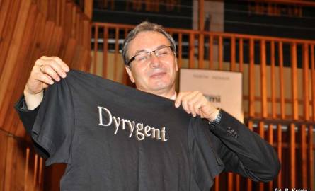 Oto pamiątkowa koszulka z napisem "Dyrygent"!