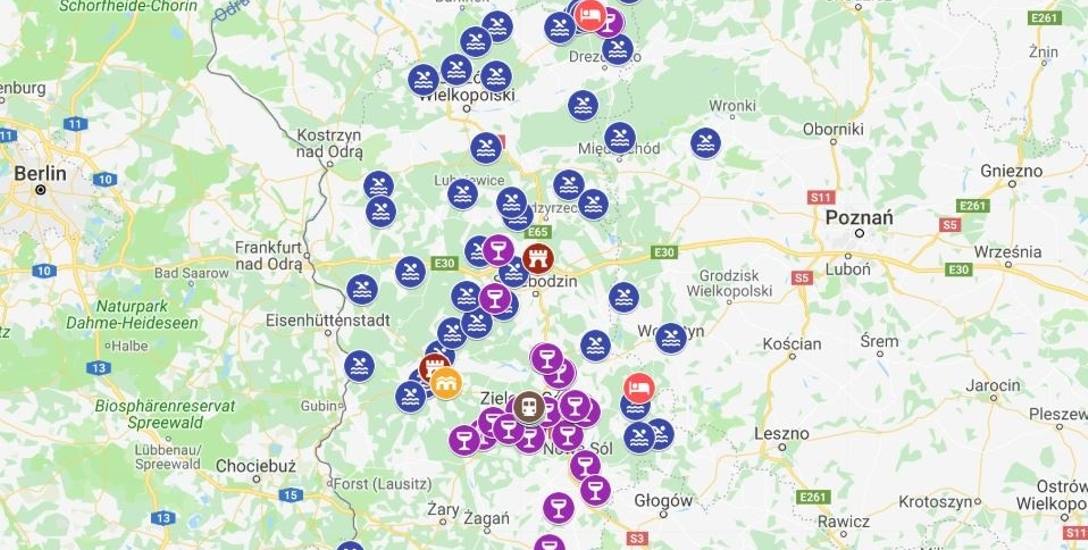  Szlak wina, miodu i atrakcji turystycznych w województwie lubuskim