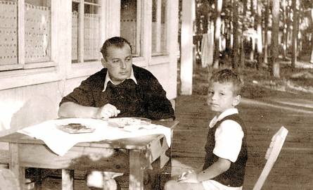 Zbigniew Lachowicz z synem Zbyszkiem-Bibą