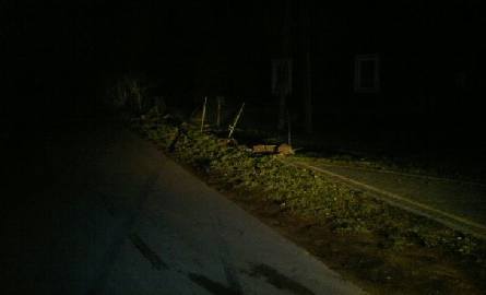 Wypadek w gminie Moskorzew. Staranował ogrodzenie i odjechał. Policjanci zatrzymali pijanego nastolatka