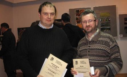 Radomscy laureaci konkursu to Wojciech Szepetowski ( z prawej) i Tomasz Grzyb.