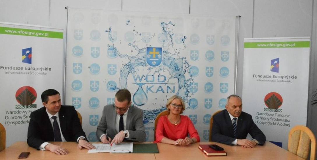 Skierniewice z unijną dotacją na kolejne działania spółki miejskiej Wod-Kan. Podpisanie umowy 6 kwietnia