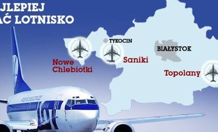Władze województwa wybrały trzy najlepsze (ich zdaniem) z siedmiu lokalizacji regionalnego portu lotniczego. Dwie położone są w pobliżu szosy warszawskiej