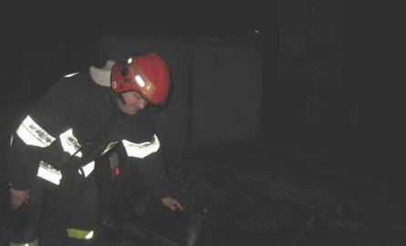 Pożar w Żarach. Uratowano mężczyznę