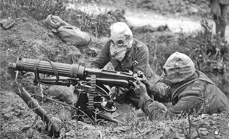 Walka w maskach przeciwgazowych była codziennością w zmaganiach podczas I wojny światowej.
