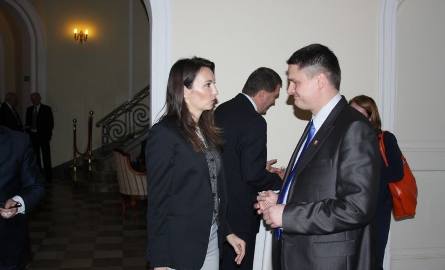 Burmistrz Sebastian Ciemnoczołowski w rozmowie z książną Dominiką Lubiomirską-Kulczyk