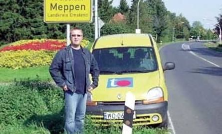 Nasz samochód i nasz reporter Jacek Pawłowski dojechali do Meppeen