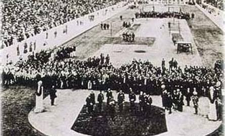 Ceremonia otwarcia na stadionie Panathinaiko