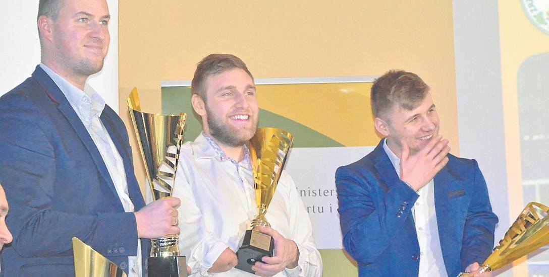 Eksportowa trójka zielonogórskiego Startu: Igor Misztal, Piotr Grudzień, Marcin Skrzynecki