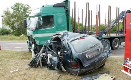 Zdjęcie z wczorajszego wypadku w powiecie kolneńskim