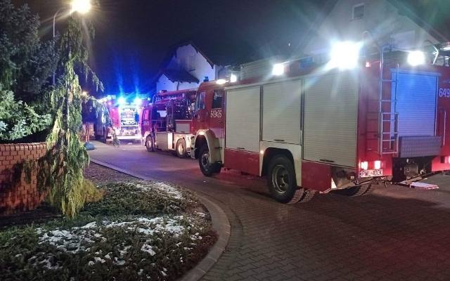 Pożar kotłowni w Wolsztynie. Na miejscu pracowały cztery zastępy straży