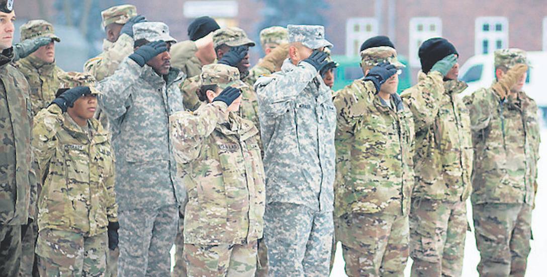 Żołnierze armii amerykańskiej w skwierzyńskiej jednostce